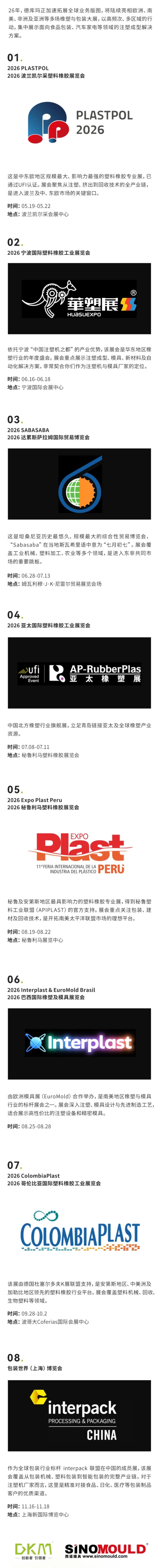 德库玛 2026 展会矩阵｜覆盖全球，智塑新篇